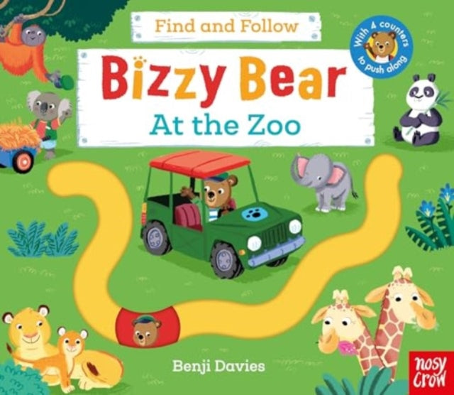 Cover image for 9781839947650 - Bizzy Bear: Find and Follow At the Zoo