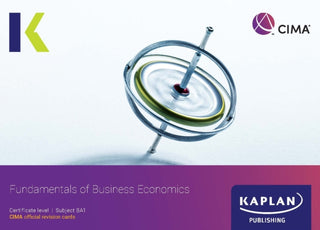 Cover image for 9781839967641 - BA1 FUNDAMENTALS OF BUSINESS ECONOMICS - REVISION CARDS