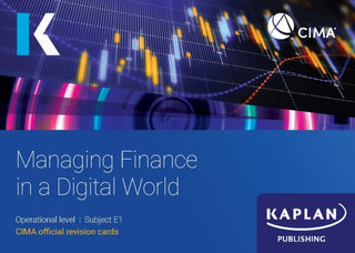 Cover image for 9781839967931 - E1 MANAGING FINANCE IN A DIGITAL WORLD - REVISION CARDS