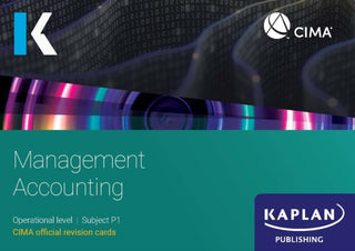 Cover image for 9781839967948 - P1 MANAGEMENT ACCOUNTING - REVISION CARDS