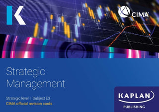 Cover image for 9781839967993 - E3 STRATEGIC MANAGEMENT - REVISION CARDS