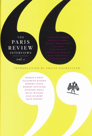 Cover image for 9781841959252 - The Paris Review Interviews: Vol. 1