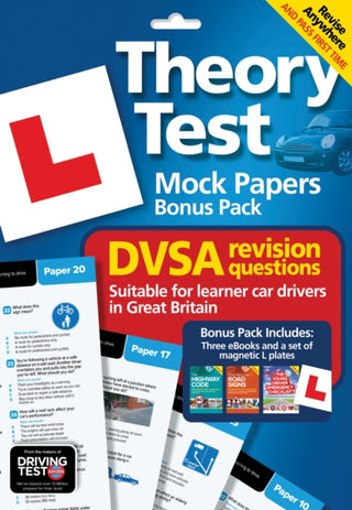 Cover image for 9781843266402 - Theory Test Mock Papers Bonus Pack