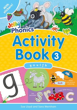 Cover image for 9781844141555 - Jolly Phonics Activity Book 3