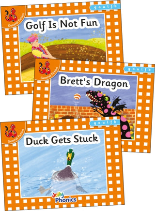 Cover image for 9781844145768 - Jolly Phonics Orange Level Readers Set 3