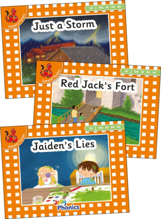 Cover image for 9781844145775 - Jolly Phonics Orange Level Readers Set 4