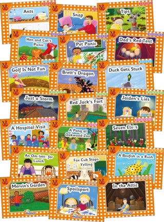 Supplemental image for 9781844145812 - Jolly Phonics Orange Level Readers Complete Set