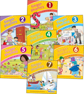 Cover image for 9781844146505 - Finger Phonics Books 1-7