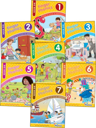 Cover image for 9781844146741 - Finger Phonics Big Books 1-7