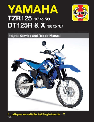 Cover image for 9781844256266 - Yamaha TZR125 (87 - 93) & DT125R/X (88 - 07) Haynes Repair Manual