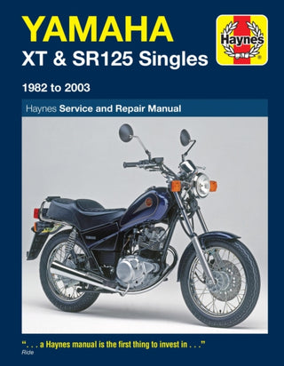 Cover image for 9781844257669 - Yamaha XT & SR125 (82 - 03) Haynes Repair Manual