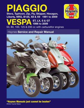 Cover image for 9781844258031 - Piaggio (Vespa) Scooters (91 - 09)