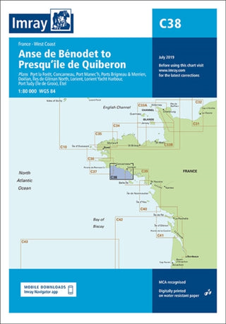 Supplemental image for 9781846237171 - C38 Anse de Benodet to Presqu'ile de Quiberon