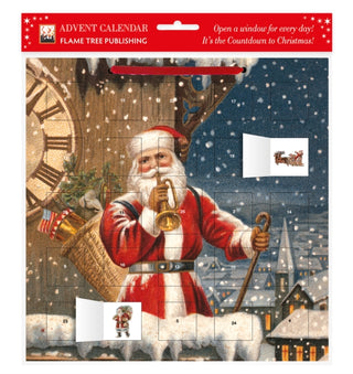 Supplemental image for 9781847864451 - Snowy Santa Claus advent calendar (with stickers)