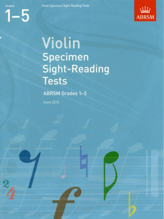 Cover image for 9781848493469 - Violin Specimen Sight-Reading Tests, ABRSM Grades 1-5