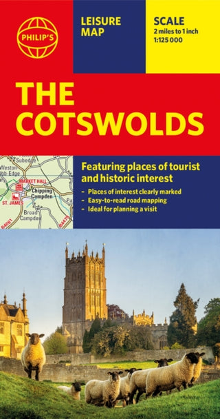 Supplemental image for 9781849075381 - Philip's The Cotswolds Leisure and Tourist Map