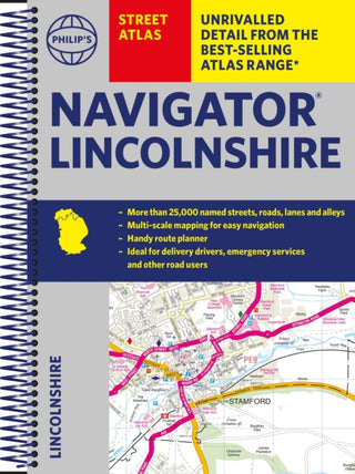 Cover image for 9781849075718 - Philip's Navigator Street Atlas Lincolnshire