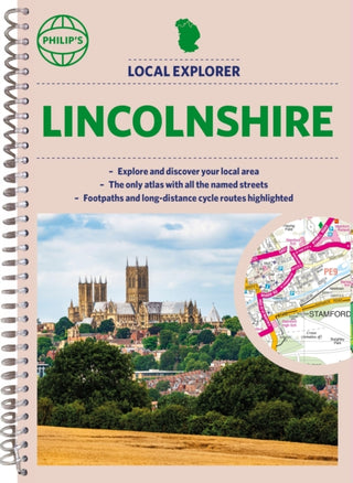 Cover image for 9781849076043 - Philip's Local Explorer Street Atlas Lincolnshire