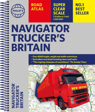 Cover image for 9781849076128 - Philip's Navigator Trucker's Britain: Spiral