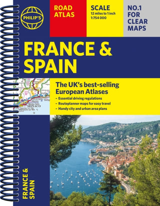 Cover image for 9781849076302 - Philip's France and Spain Road Atlas