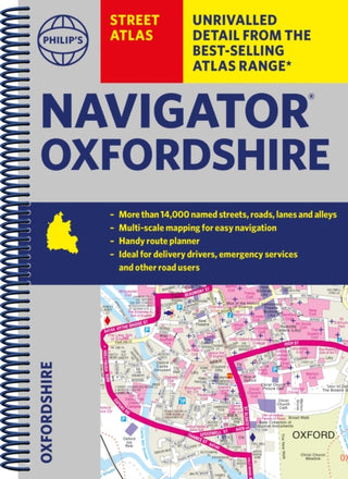 Cover image for 9781849076319 - Philip's Navigator Street Atlas Oxfordshire