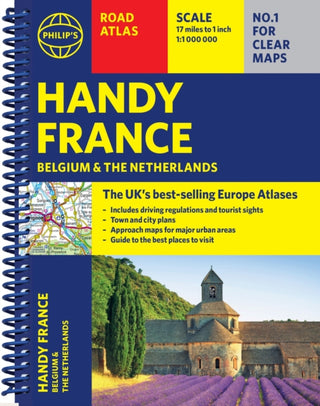 Cover image for 9781849077040 - Philip's Handy Road Atlas France, Belgium and The Netherlands