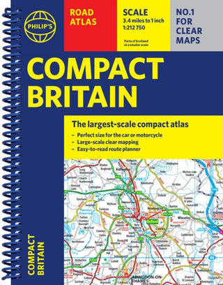 Cover image for 9781849077200 - Philip's Compact Britain Road Atlas