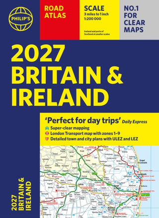 Cover image for 9781849077415 - Philip’s 2027 Road Atlas Britain & Ireland Paperback A4