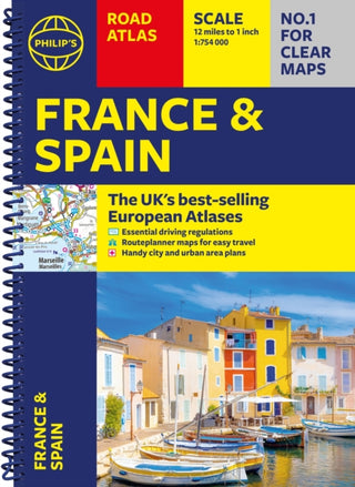 Cover image for 9781849077453 - Philip's France and Spain Road Atlas