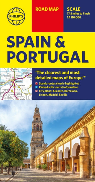 Cover image for 9781849077507 - Philip's Spain and Portugal Road Map