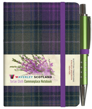 Cover image for 9781849344654 - Waverley S.T. (S): Heather Mini with Pen Pocket Genuine Tartan Cloth Commonplace Notebook