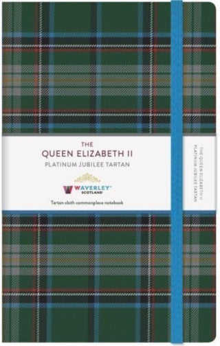 Cover image for 9781849345576 - The Queen Elizabeth II Platinum Jubilee Tartan Cloth Large Notebook