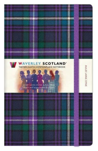 Cover image for 9781849345583 - Waverley Scotland Tartan Notebook: Auld Lang Syne Tartan Large Notebook 21cm x 13cm
