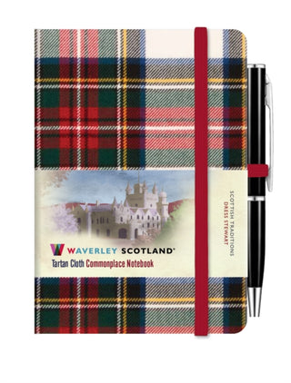 Cover image for 9781849345644 - Waverley Commonplace Notebooks:Dress Stewart Tartan Mini Notebook with Pen (10.5 x 7cm)