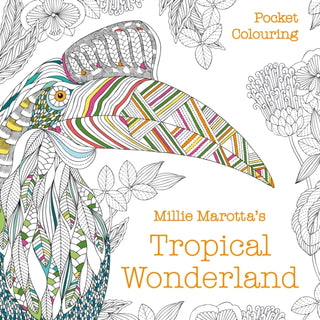 Cover image for 9781849945912 - Millie Marotta's Tropical Wonderland Pocket Colouring