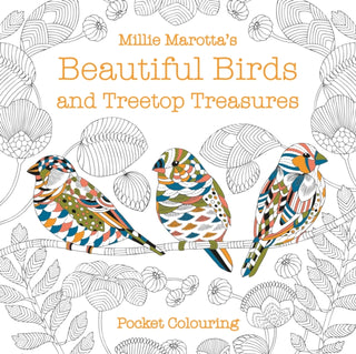 Cover image for 9781849945929 - Millie Marotta's Beautiful Birds and Treetop Treasures Pocket Colouring