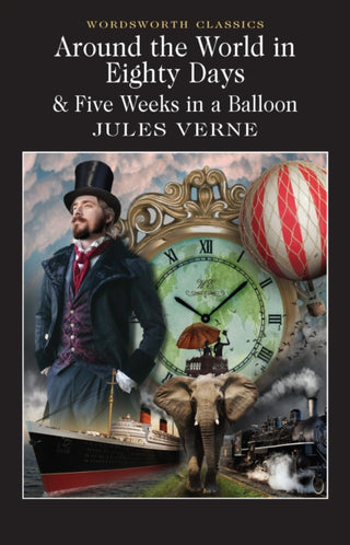 Cover image for 9781853260902 - Around the World in 80 Days / Five Weeks in a Balloon