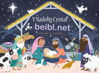 Cover image for 9781859949511 - Nadolig Cyntaf, Y - Beibl.Net - Llyfr Pop-yp y Nadolig