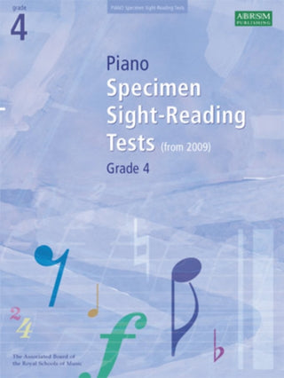 Cover image for 9781860969089 - Piano Specimen Sight-Reading Tests, Grade 4