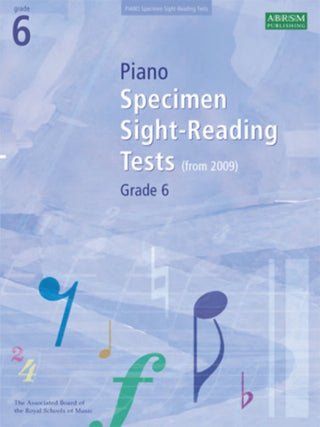 Cover image for 9781860969102 - Piano Specimen Sight-Reading Tests, Grade 6