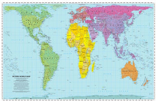 Cover image for 9781872142029 - Peters World Map