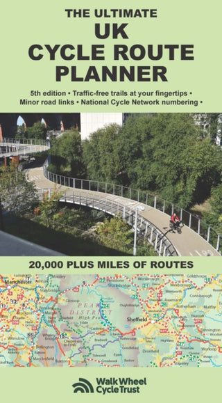 Cover image for 9781901464436 - Ultimate UK cycle route planner - map