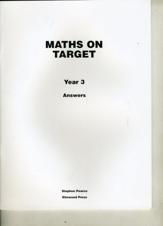 Cover image for 9781902214955 - Maths on Target Year 3 Answers