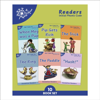 Supplemental image for 9781907170058 - Phonic Books Dandelion Readers Set 1 Units 11-20