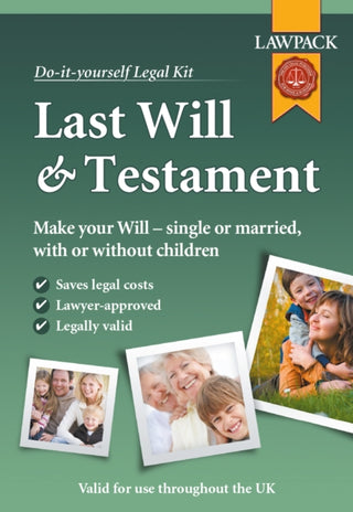 Supplemental image for 9781907765698 - Last Will & Testament Kit (Do It Yourself Kit)