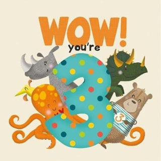 Cover image for 9781907860423 - WOW! You're Three birthday book