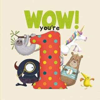 Cover image for 9781907860461 - WOW! You're One birthday book