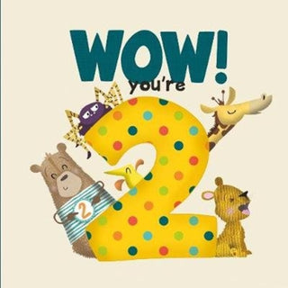 Cover image for 9781907860492 - WOW! You're Two birthday book