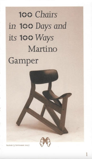 Supplemental image for 9781907908774 - 100 Chairs in 100 Days and its 100 Ways (5th edition, 5th size)