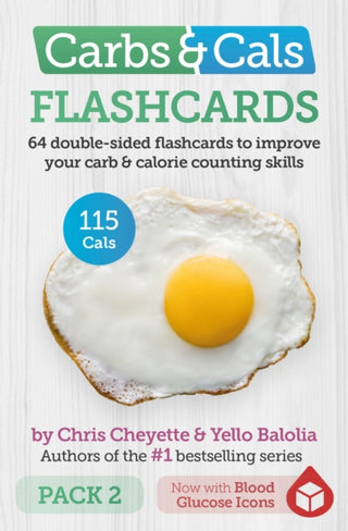 Cover image for 9781908261281 - Carbs & Cals Flashcards PACK 2